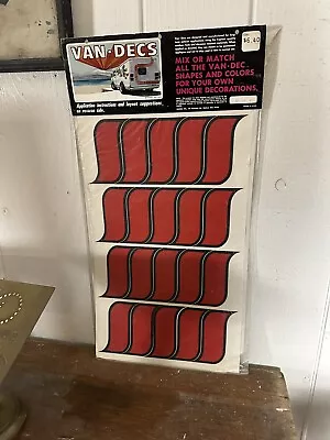 NOS 70s 80s Custom Van Rear Window Decal Kit Advertising Ford Mopar Chevy Stripe • $40