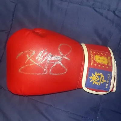 Manny “Pac-man” Pacquiao Signed Team Pacquiao Filipinas Glove Autographed Rare • $192.99