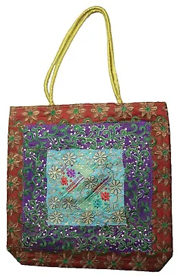 Ethnic Embroidered Handbag Tote Bag Sling Bag Shoulder Bag Banjara Bag BA2273 • $19.90