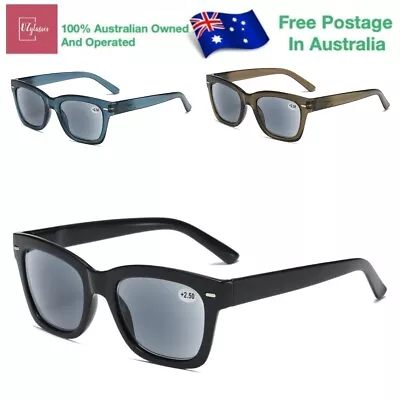 Mens Women Magnifying Eyeglasses Sunglasses Tinted Fashion Reading Glasses • $12.95