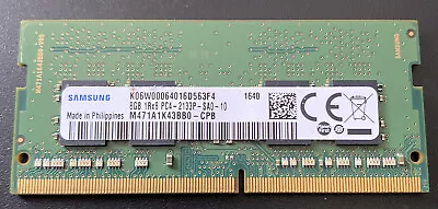 £13.49 • Buy Samsung PC4-17000 PC4 2133P 8GB 1X8GB DDR4 2RX8 2133MHz 260pin Laptop Memory 