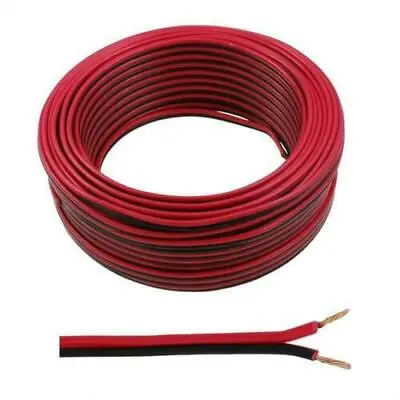 £18.75 • Buy 2 Core Red And Black 12v 12 Volt Cable Amp Car Auto Boat Audio Led Speaker Wire