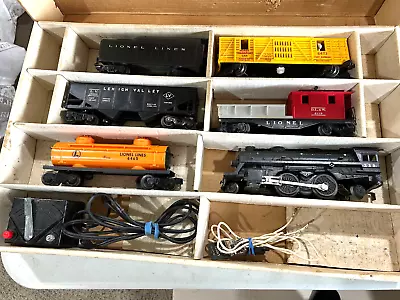 Vintage Lionel Steam Freight Electric Train Set #11540 W/Smoke O27 - 6 Cars • $89.95