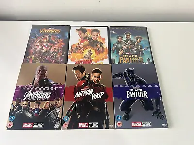 3 MARVEL DVD Black Panther avengers Antman& Wasp SEALED WITH LTD O RING SLEEVES • £14.99