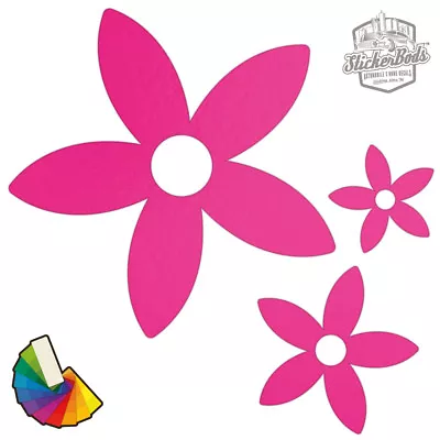 20 Daisy Flower Car & Wall Stickers / Decals | Choose From 30 Colours S4 • £4.50