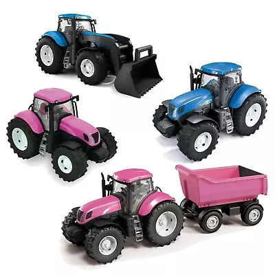 Kids Real Looking Colourful Plastic Toy Tractor Indoor Outdoor Summer Beach Play • £25.99