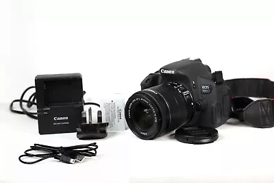 Canon EOS 700D 18.0MP Digital SLR & EF-S 18-55mm IS STM SC: 1285 Excellent • £219