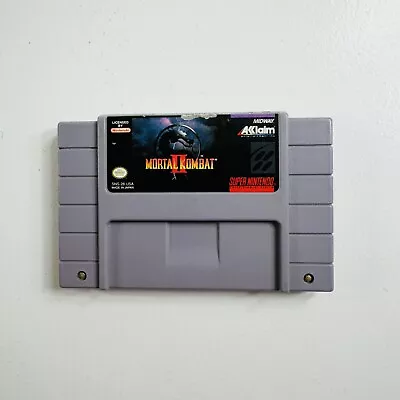 Mortal Kombat II Authentic (Super Nintendo SNES 1994) Cart Only Fast Free Ship • $19.95