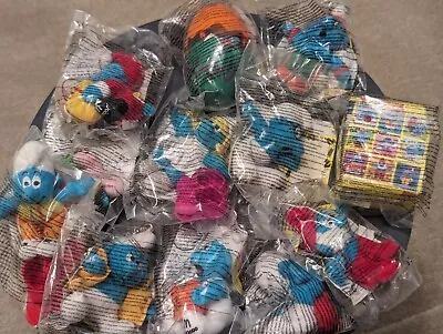 Mcdonalds Happy Meal Vintage Toys 2000 Smurfs Full Set Of 12 Bnip • £12