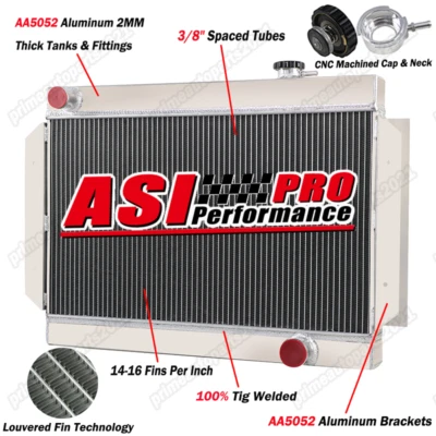 $184.95 • Buy Aluminium Radiator For HOLDEN HG HK HQ HJ HX HZ LC LJ LH LX Torana Chevy 6cyl V8