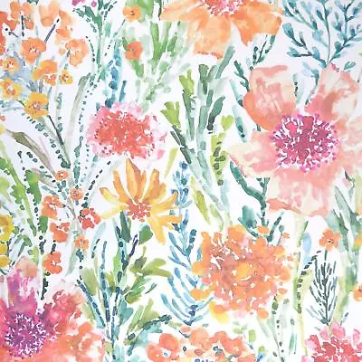 AS Creation Floral Watercolour Multi Wallpaper Modern Paste The Wall Textured • £1.99