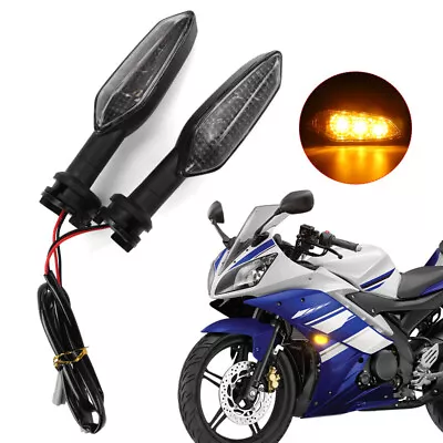 2X LED Turn Signal Lights Indicator For Yamaha YZF R15 YZF-R1 MT09 MT-09 TRACER • $25.60