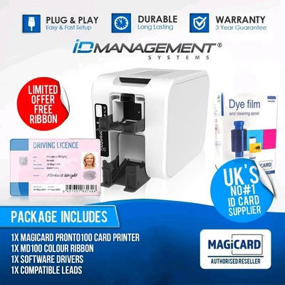 £799 • Buy Magicard Pronto 100 Card Printer • FREE Ribbon • FREE Delivery