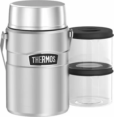 $76.99 • Buy New Thermos Stainless King Big Boss Insulated Stainless Steel Food Jar 1.39 Ltr