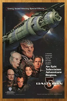 1994 Babylon 5 Vintage Print Ad/Poster Authentic Sci-Fi TV Series Show Promo Art • $14.99