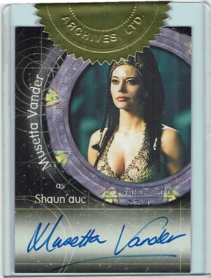 Stargate SG1 Season 6 Autograph Auto A33 Musetta Vander As Shaun'auc CASE TOPPER • $111.89