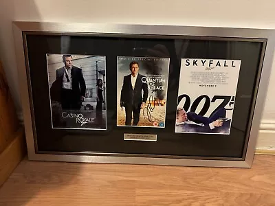 Daniel Craig Signed James Bond Framed Display • £60