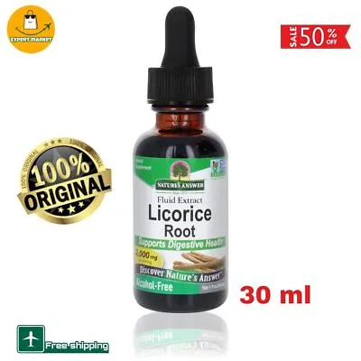 Licorice Root Fluid Extract Alcohol-Free 2000 Mg 1 Fl Oz (30 Ml) • £39.90