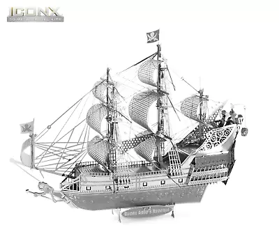 Metal Earth Fascinations Premium Series Queen Anne's Revenge 3D Metal Jigsaw Puzzle • £23.53