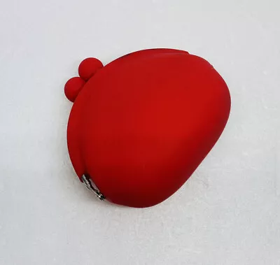 Vintage Silicone Coin Pouch Red 4” Rubber Unique Art Decor Coin Purse 11 • $16.72