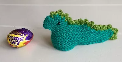 £3 • Buy Easter Knitted Dinosaur Creme Egg / Cream Egg Cover Covers Hand Knitted 🦕