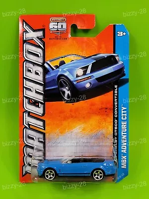 Matchbox MBX ADVENTURE CITY '13 ~ FORD SHELBY GT500 CONVERTIBLE (Blue) (55/120) • $9.95