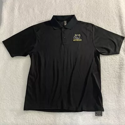 $19 • Buy NEW Black Mamba Gloves Polo Shirt Moisture Wiking Large