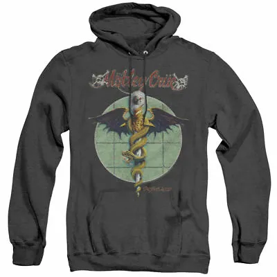 Motley Crue Dr Feelgood Hoodie Sweatshirt Licensed Rock Roll Retro Black Heather • $31.49