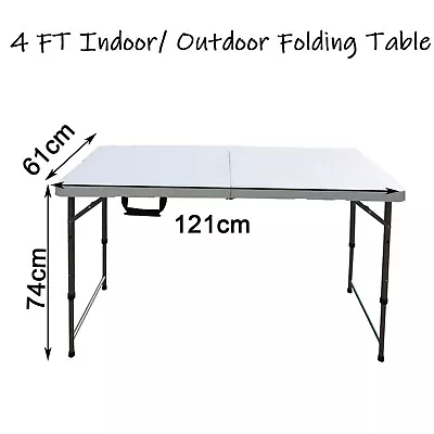 £39.10 • Buy New Folding Camping Table Aluminium Picnic Portable Adjustable Party Bbq Outdoor