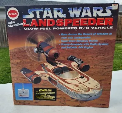 Cox Star Wars Luke Skywalker Landspeeder Glow Fuel Powered R/C Vehicle NIB RARE! • $472.02