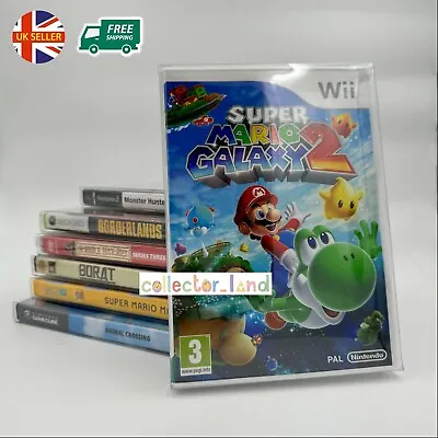 PS2 DVD Wii U Xbox 360 GameCube PC Game Box Protector Clear Plastic Display Case • £5.95