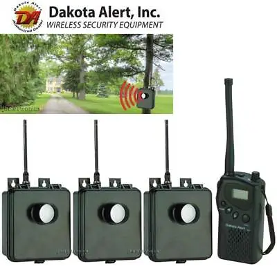 Dakota Alert Murs Ht Kit - 3 Motion Sensors Driveway Alarm Security System New • $429.97