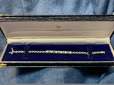 14K Sapphire & Diamond Bracelet 7  • £158.63
