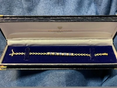 14K Sapphire & Diamond Bracelet 7  • £158.63