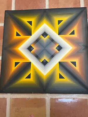 Victor Vasarely Limited Edition 50/200 Pencil Signed Serigraph 28.75x28.75” GRT • $150