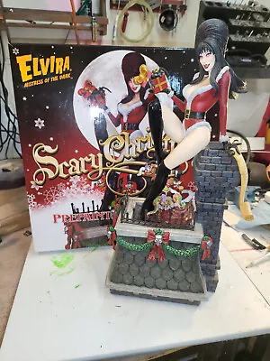 2015 Tweeterhead/Sideshow Elvira Scary Christmas Statue Out Of Production • $1200