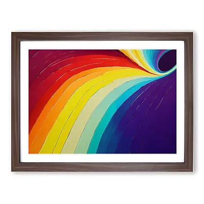 Rainbow Art Vol.3 Abstract Wall Art Print Framed Canvas Picture Poster Decor • £24.95