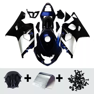 Silver Blue Fairing Kit For Suzuki GSX-R600 GSX-R750 K4 2004 2005 04 05 Bodywork • $439.37