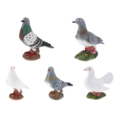 £40.68 • Buy Artificial Dove Bird Ornament Pigeon Simulation Model Garden Patio Decor.
