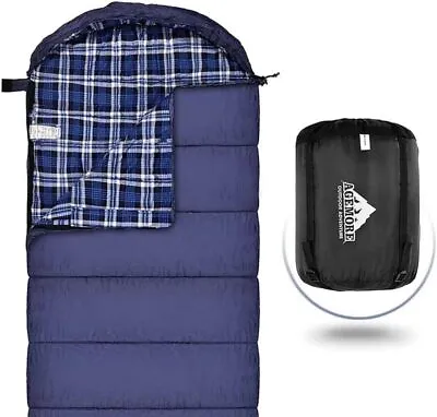 Mcota Cotton Flannel Sleeping Bag For Adults 100% Cotton Lining Sleeping Bag F • £73.95