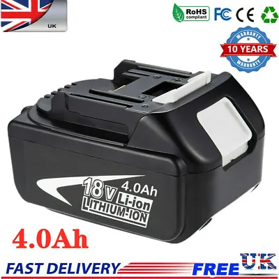 4.0Ah For Makita BL1850B BL1830 BL1860 18V LXT Li-ion Newest Makstar Battery • £21.89