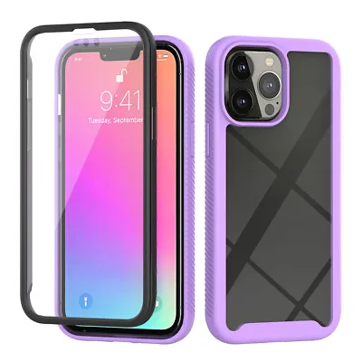 $12.29 • Buy Case For IPhone 14 13 12 11 Pro Max XS XR 7 8 Plus SE2 TPU 360 Protection Cover