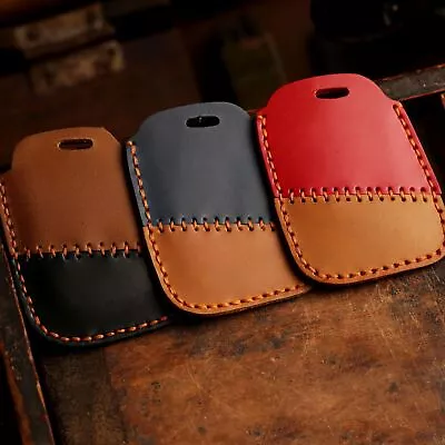 $17.17 • Buy Leather Remote Key Fob Cover Case Shell Holder Bag For Volkswagen Tiguan Passat