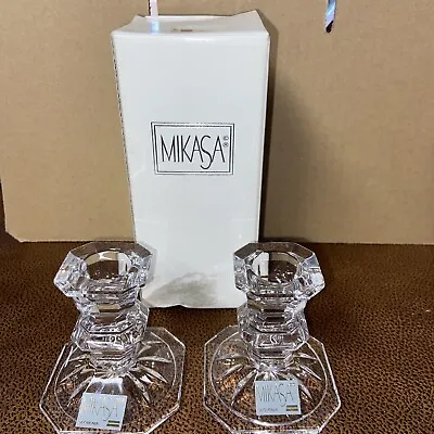 Mikasa Edinburgh Three Inch Candle Sticks - Set Of 2 New In Box • $18