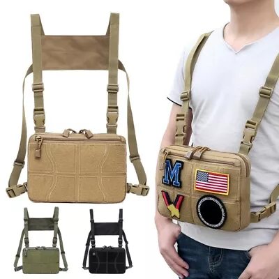 Men Tactical Shoulder Bag Pouch Sling Chest Pack Military-Molle Backpack Outdoor • $23.99