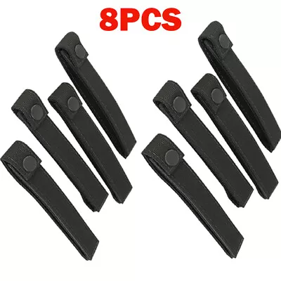 8pcs 6  MOD MOLLE PALS Modular Web Gear Replacement Tie Straps Black • $15.58