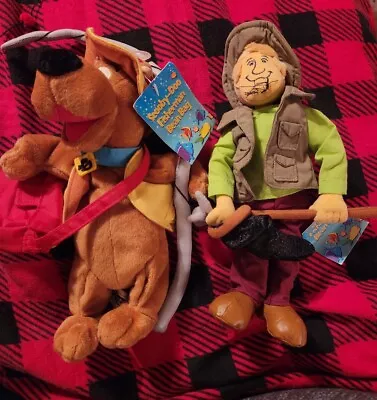 NWT Warner Bros. Studio Store 2000 Scooby-Doo & Shaggy Fisherman Bean Bag Plush • $13