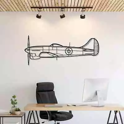 Wall Art Home Decor 3D Acrylic Metal Plane Aircraft USA Silhouette Tempest • $87.99