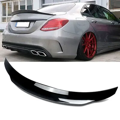 Fit For Mercedes Benz W205 C200 C300 C43 AMG 2015 -2021 Rear Trunk Spoiler Wing • $78.89