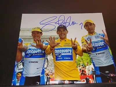 Signed 7 Time Tour De France Winner Lance Armstrong 8x10 Photo • £60.56